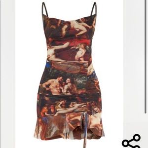 multi mesh renaissance dress